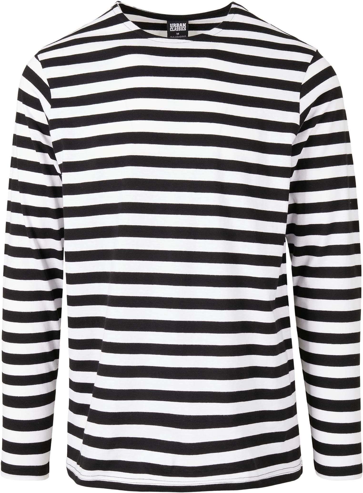 URBAN CLASSICS Longsleeve Regular Stripe LS Langarmshirt Herren günstig online kaufen