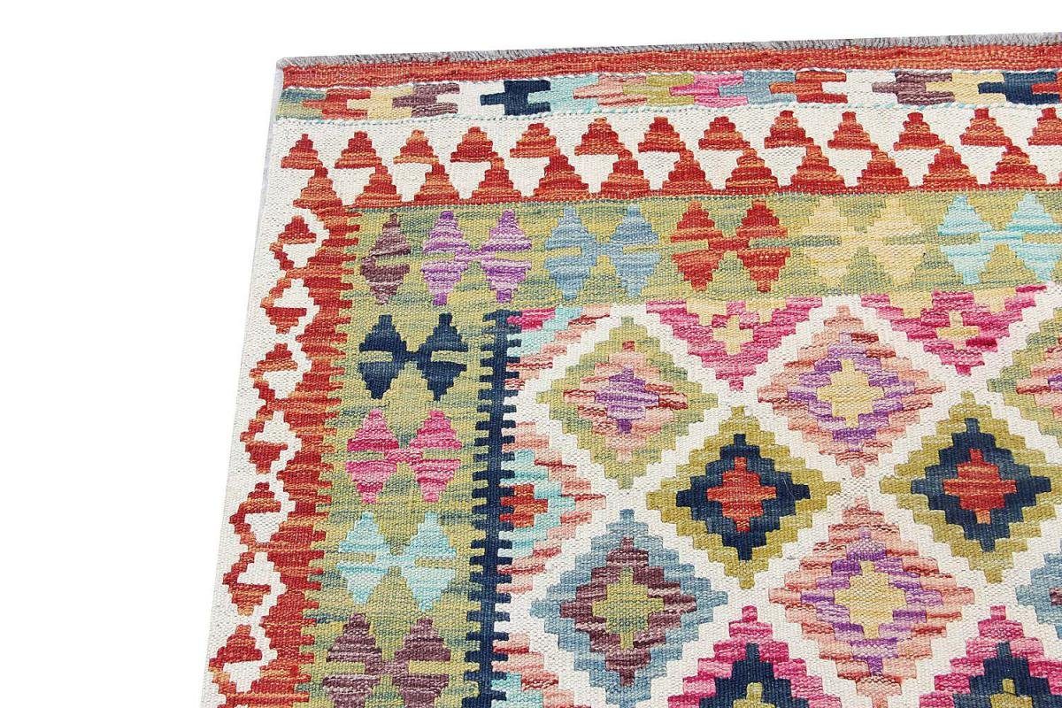 Orientteppich Kelim Afghan Handgewebter 3 rechteckig, mm Nain Orientteppich, 105x144 Höhe: Trading