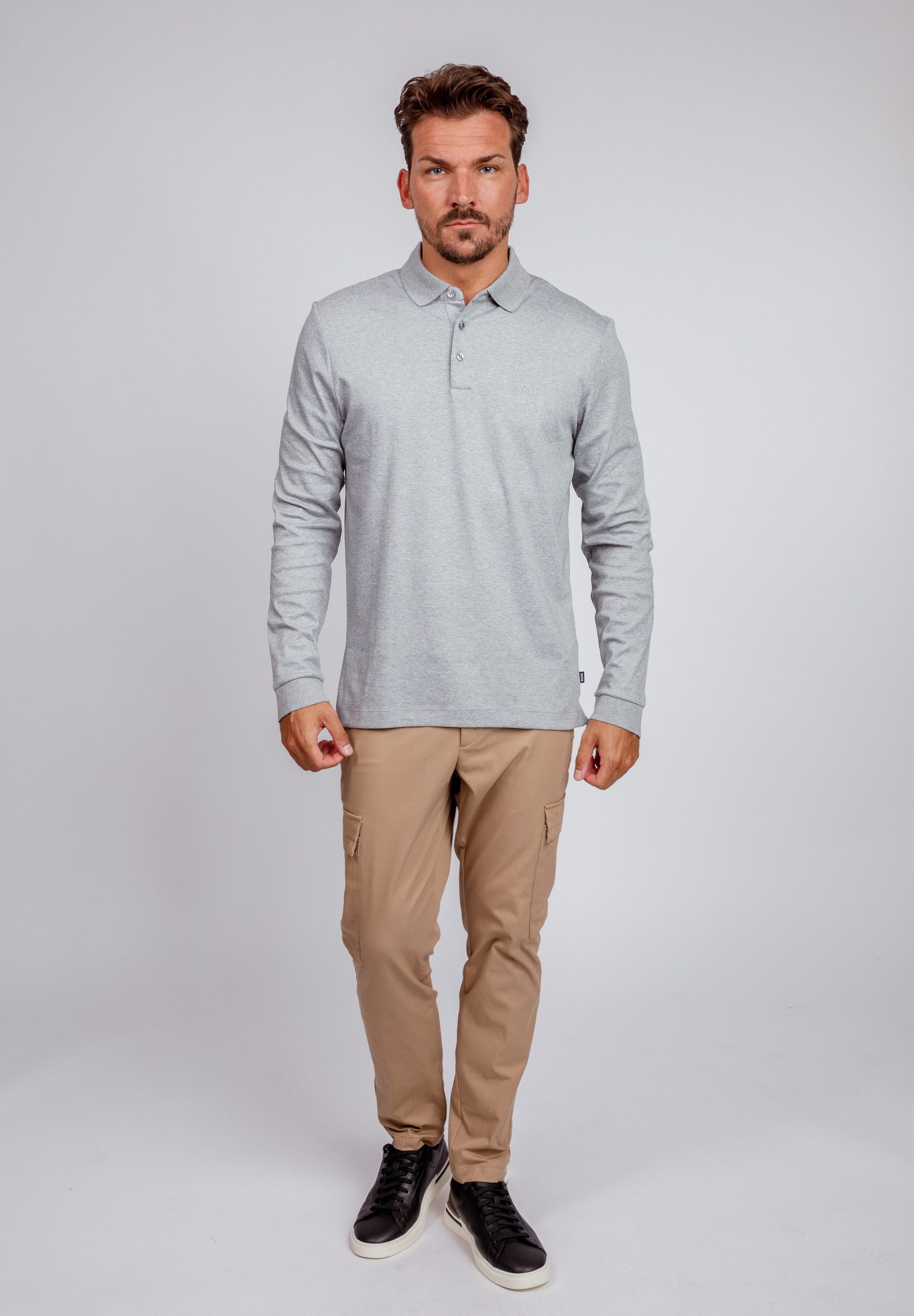 BOSS Poloshirt Pado mit Logo (1-tlg)