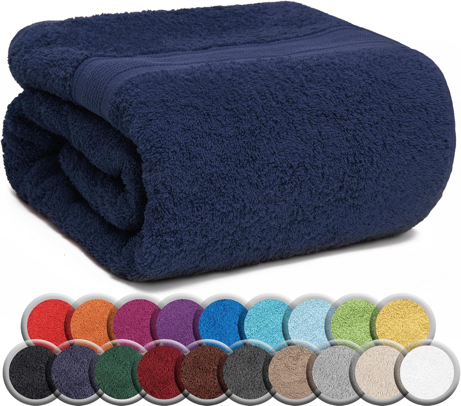 NatureMark Saunatuch Frottier Saunatücher 80x200cm, 100% Baumwolle (1-St), Premium Qualität SAUNATUCH Sauna-Handtuch, 80x200cm, Navy blau