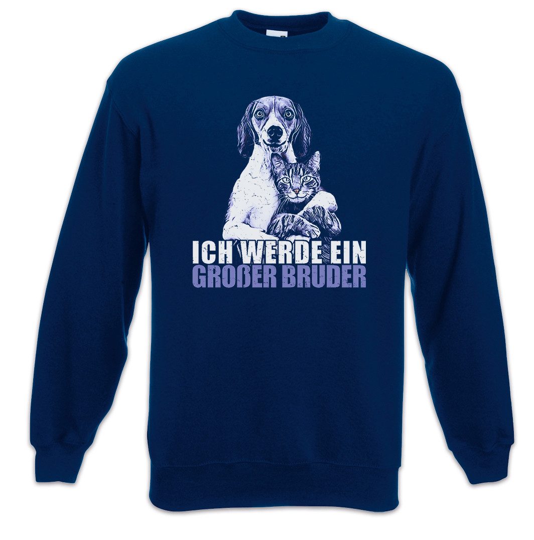 Urban Backwoods Sweatshirt Ich Werde Großer Bruder Sweatshirt Fun Geschwister Baby Familie Kind (1-tlg) Geburt Nachwuchs Spaß