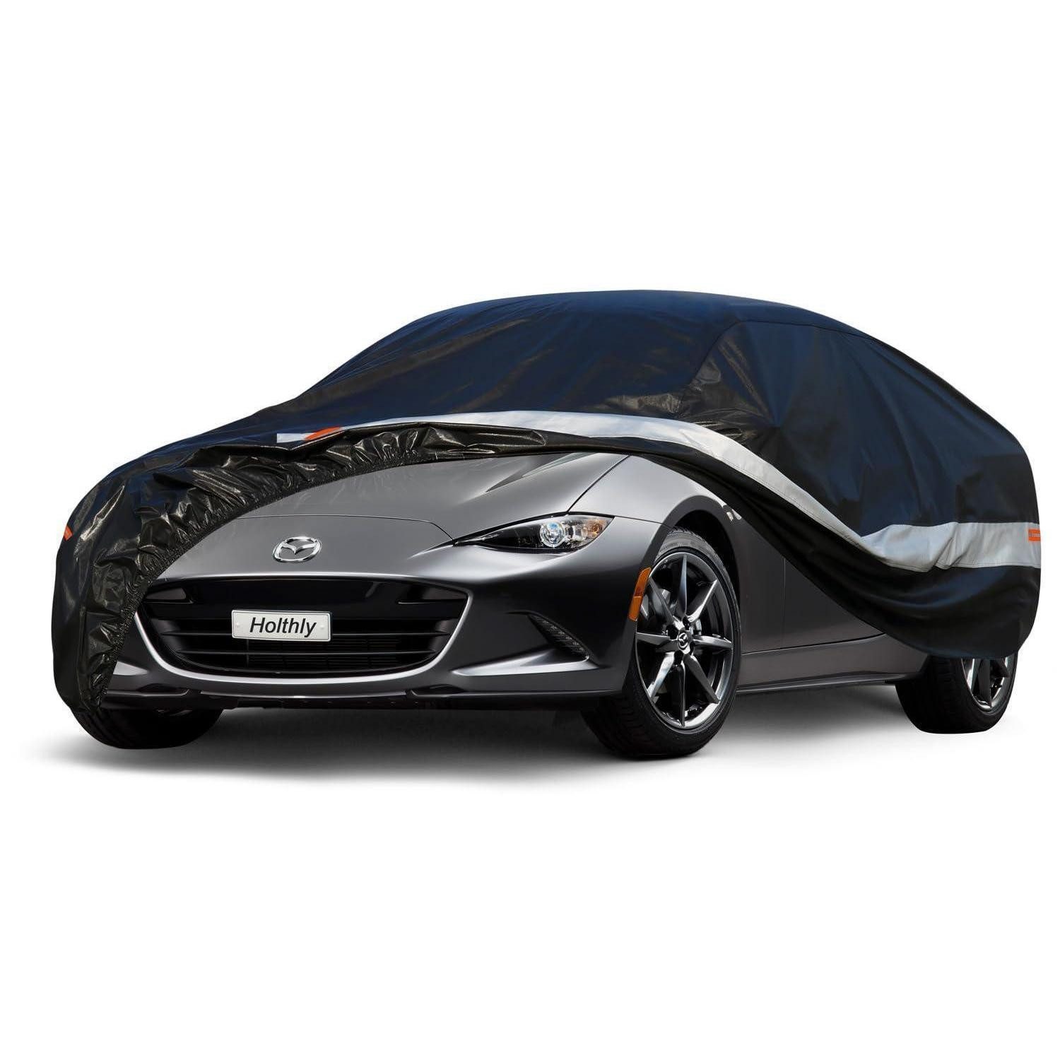 LuxusKollektion Autoplane Autoabdeckung 10 Schichten wasserdicht Coupe Schwarz 00PE-3XXL