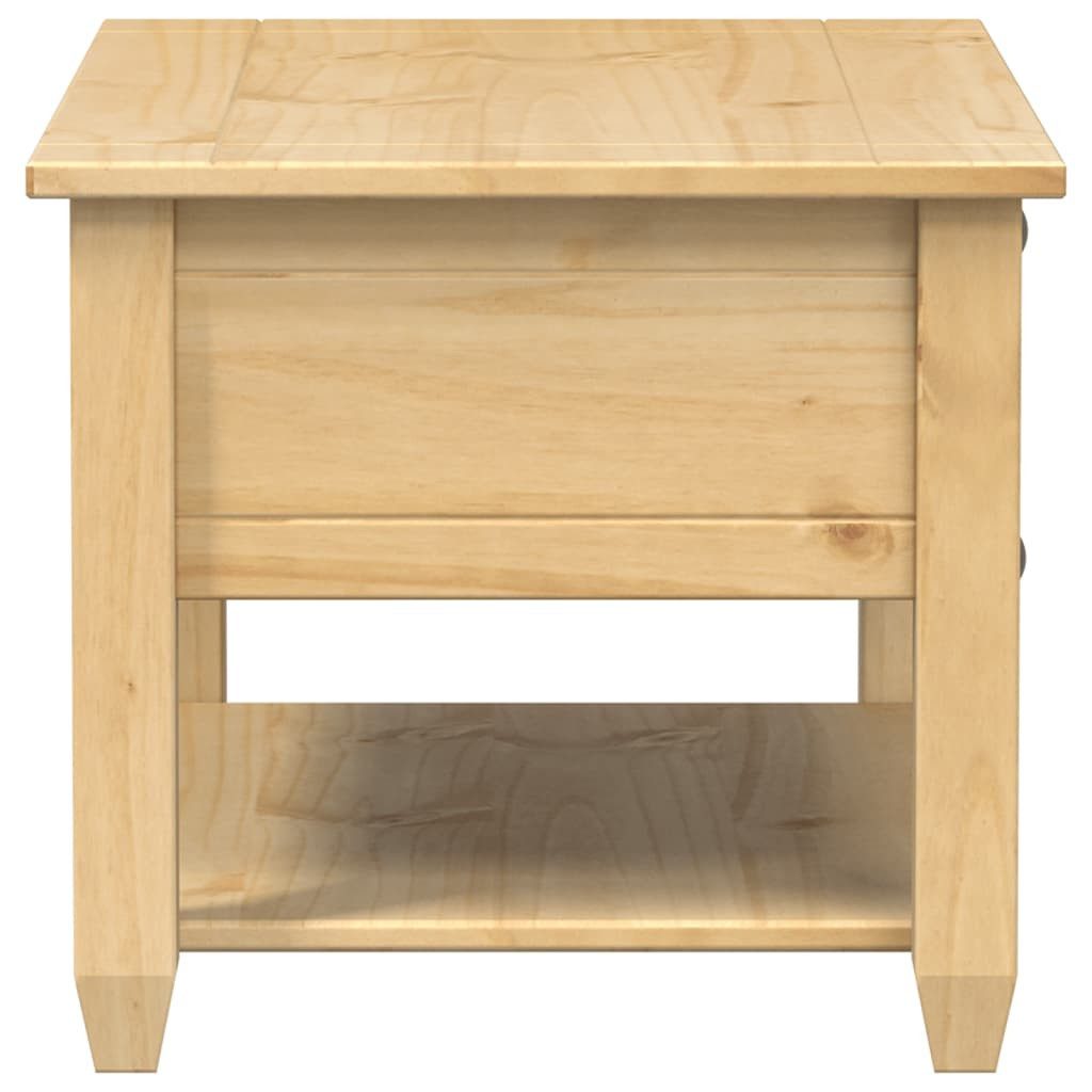 vidaXL Couchtisch Couchtisch mit Schubladen Corona 85x50x45 cm Massivholz Kiefer (1-St) – Bild 5 von 5