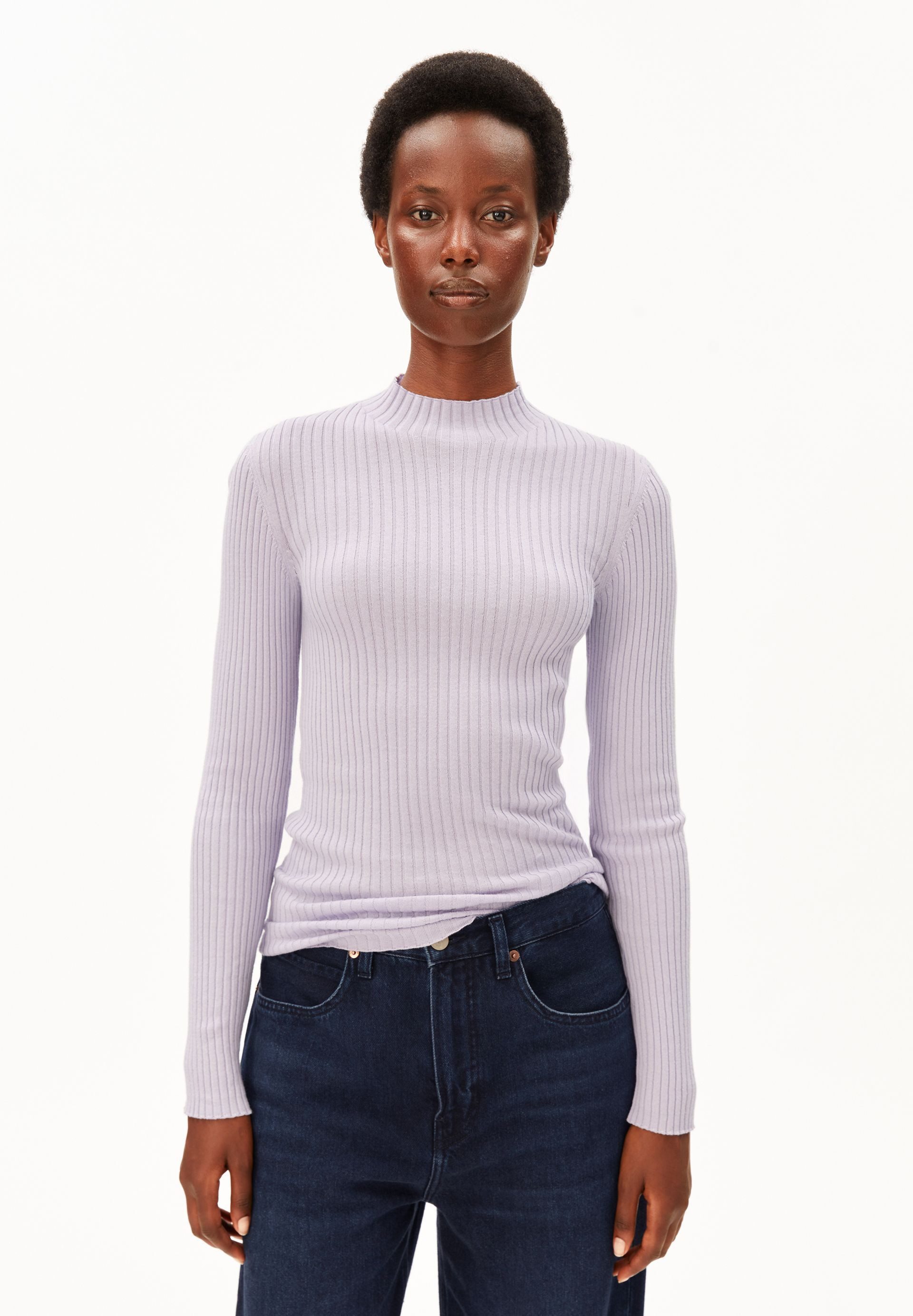 Armedangels Strickpullover ALAANIA Pullover Slim Fit aus Bio-Baumwolle Fitted