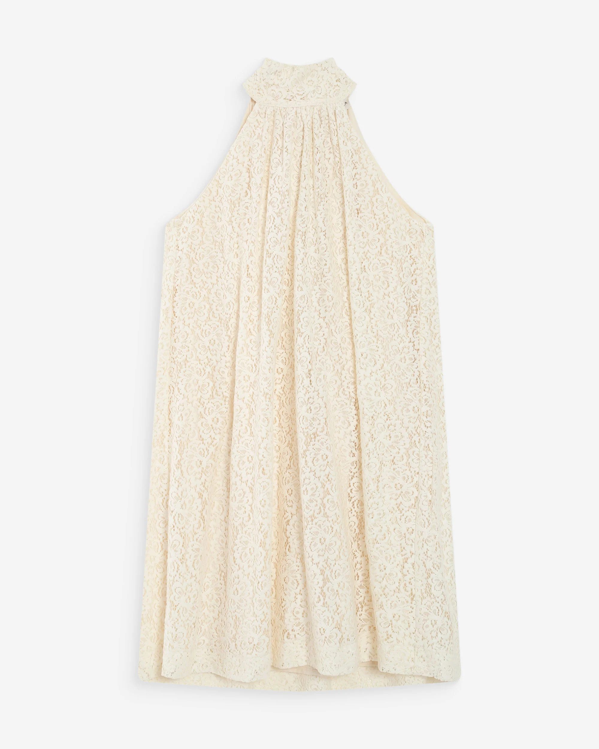 Grace & Mila Minikleid Vasarely - Minikleid - Sommerkleid - mit Spitze - Beige