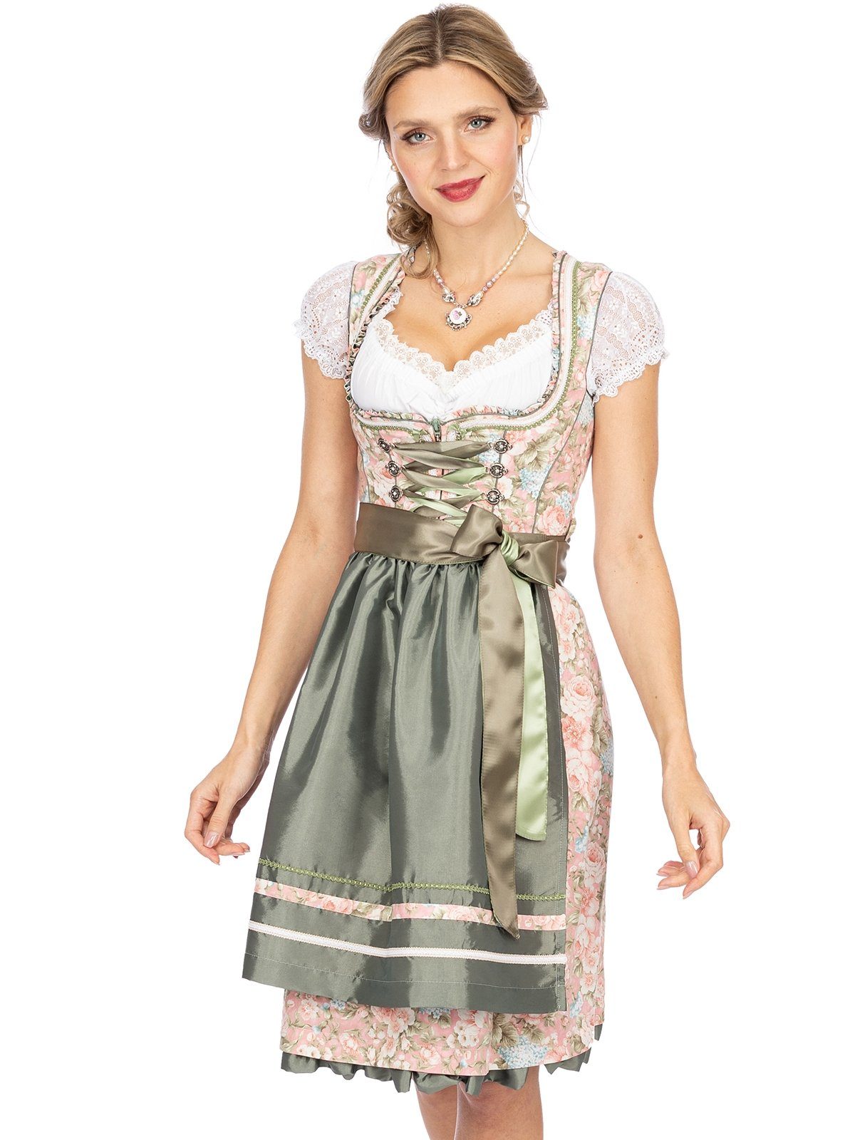 55 apricot MarJo cm Dirndl 2tlg. Dirndl grün MADALENA Mini