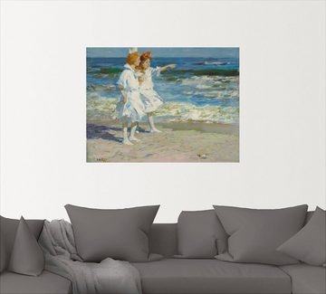 Artland Wandbild Mädchen am Strand., Kind (1 St), als Leinwandbild, Wandaufkleber in verschied. Größen