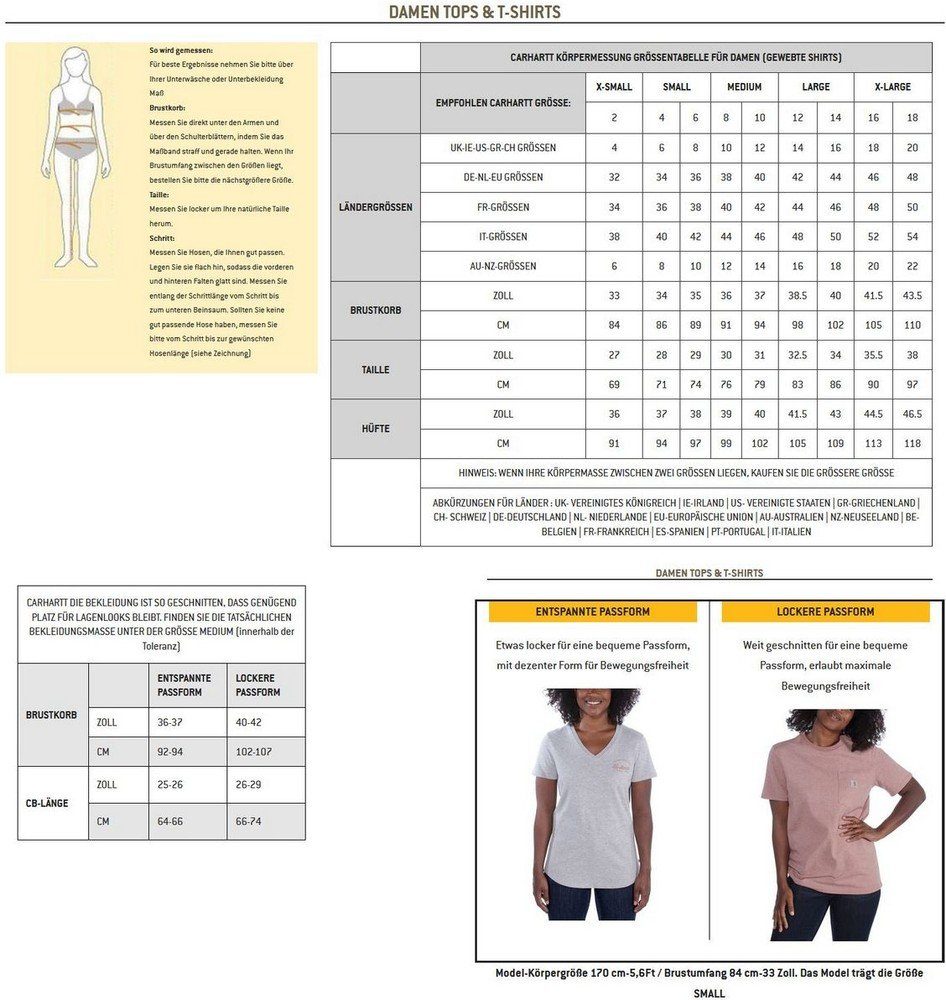 Carhartt T-Shirt Heavyw. Twill L/S 105576 günstig online kaufen