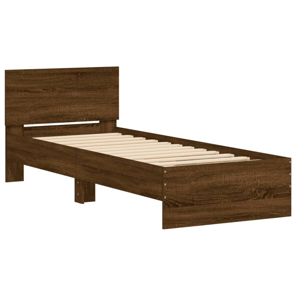 vidaXL Bett Bettgestell mit Kopfteil und günstig online kaufen