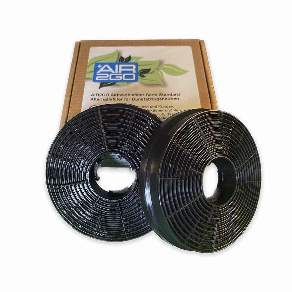 AIR2GO Aktivkohlefilter als Ersatz für PKM CF130 (2 Stück), Zubehör für Aktivkohlefilter für PKM 6004T, 6090-2 H, 6090BZ, 6091H, 8888H, 9004T, 9038B, 9041-60HBG, 9041-80HBG, 9090-2 H, 9091H, GS 1-60 CIXPH, GS1-60CIXPH, KHU-60EB, UBH 6002-2 H, UBH6002-2H, UBH6002T, Passend für Dunstabzugshauben von PKM