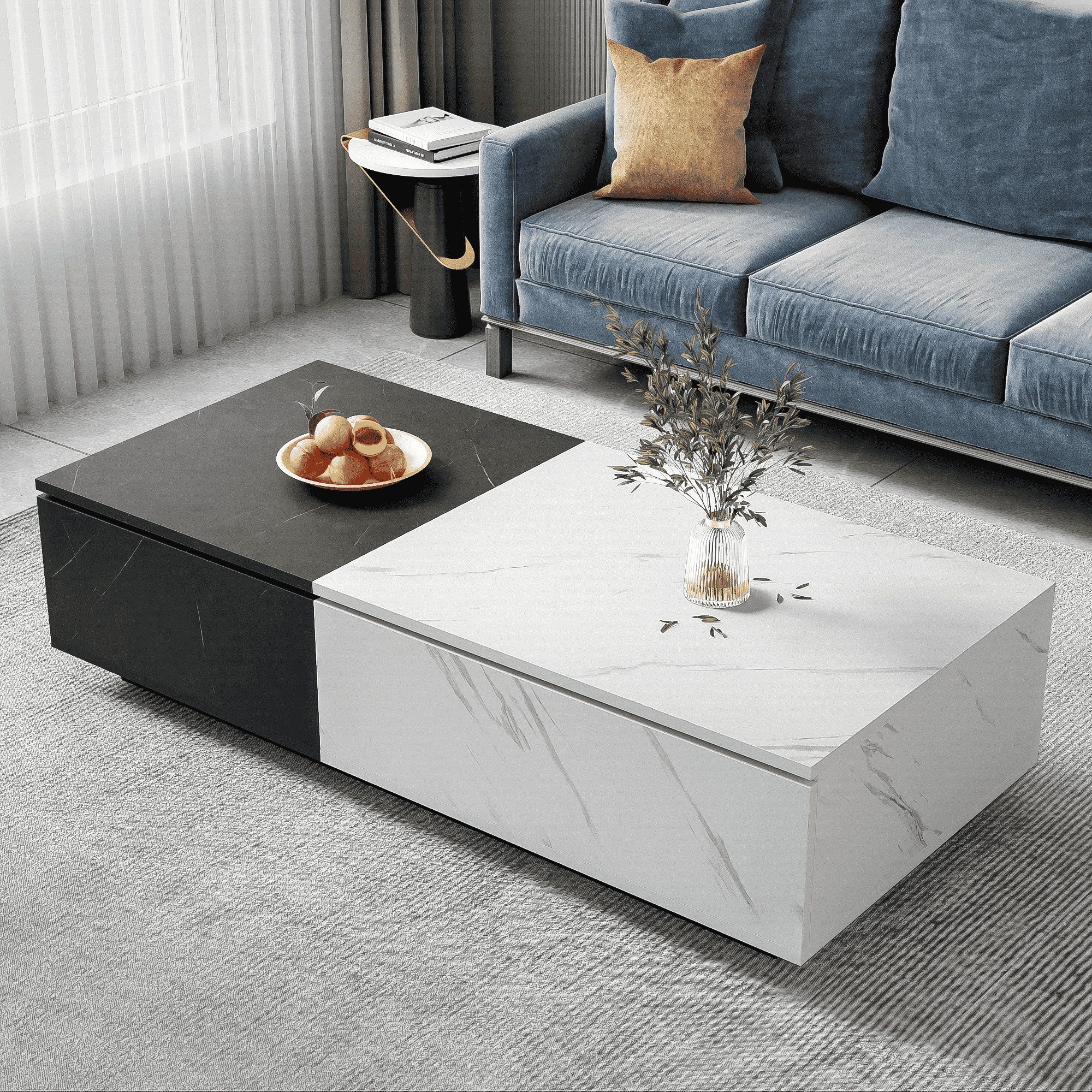BlingBin Couchtisch (1-St., Wohnzimmertisch mit Marmoroptik, günstig online kaufen