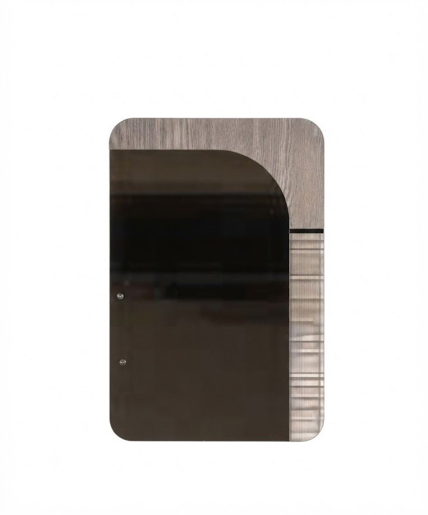 Xlmoebel Wandspiegel Moderner Beige Wandspiegel Glas Metall Design Spiegel Luxus (1-tlg)