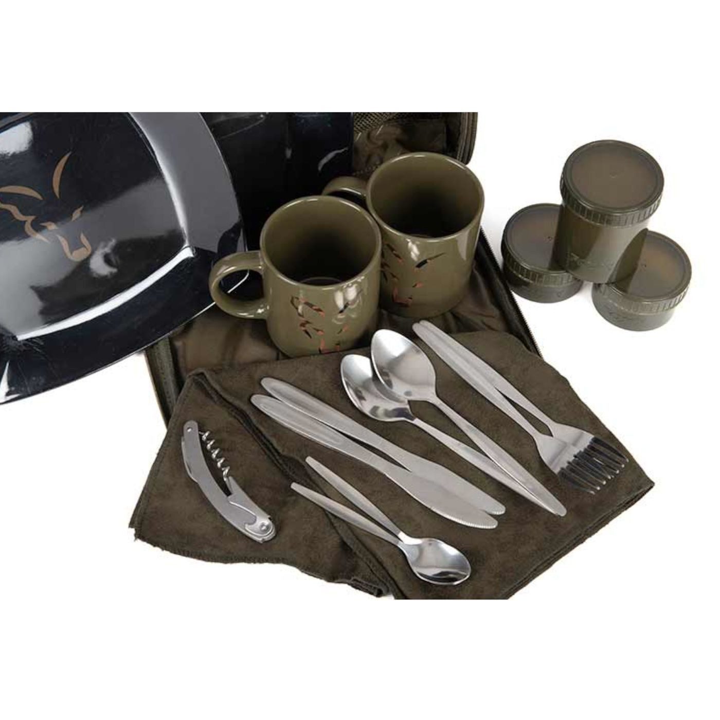 FOX International Aufbewahrungstasche Fox Camolite 2 person dinner set - Angeltasche mit Kochgeschirr