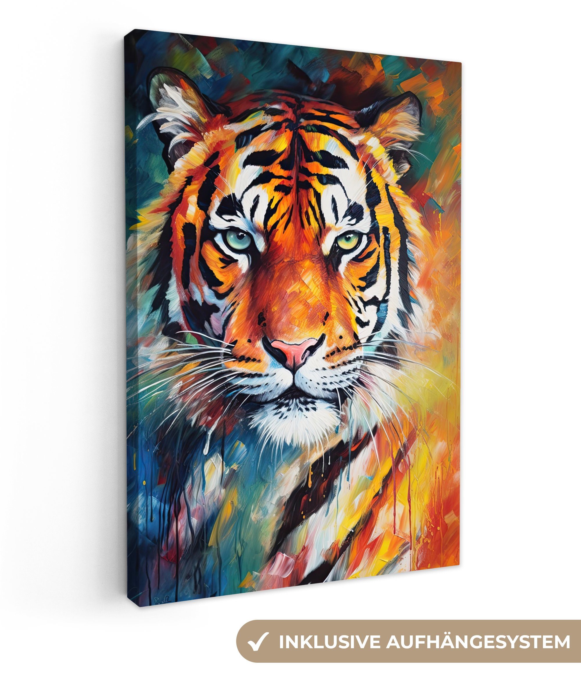 OneMillionCanvasses® Leinwandbild Tiger - Tiere - günstig online kaufen