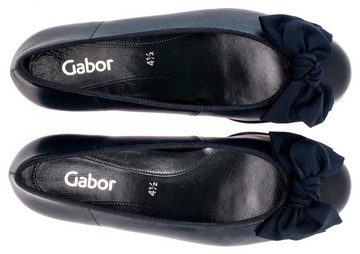 Gabor Ballerina Flats, Kitten Heel, Festliche Schuhe mit aufwendiger Schleife