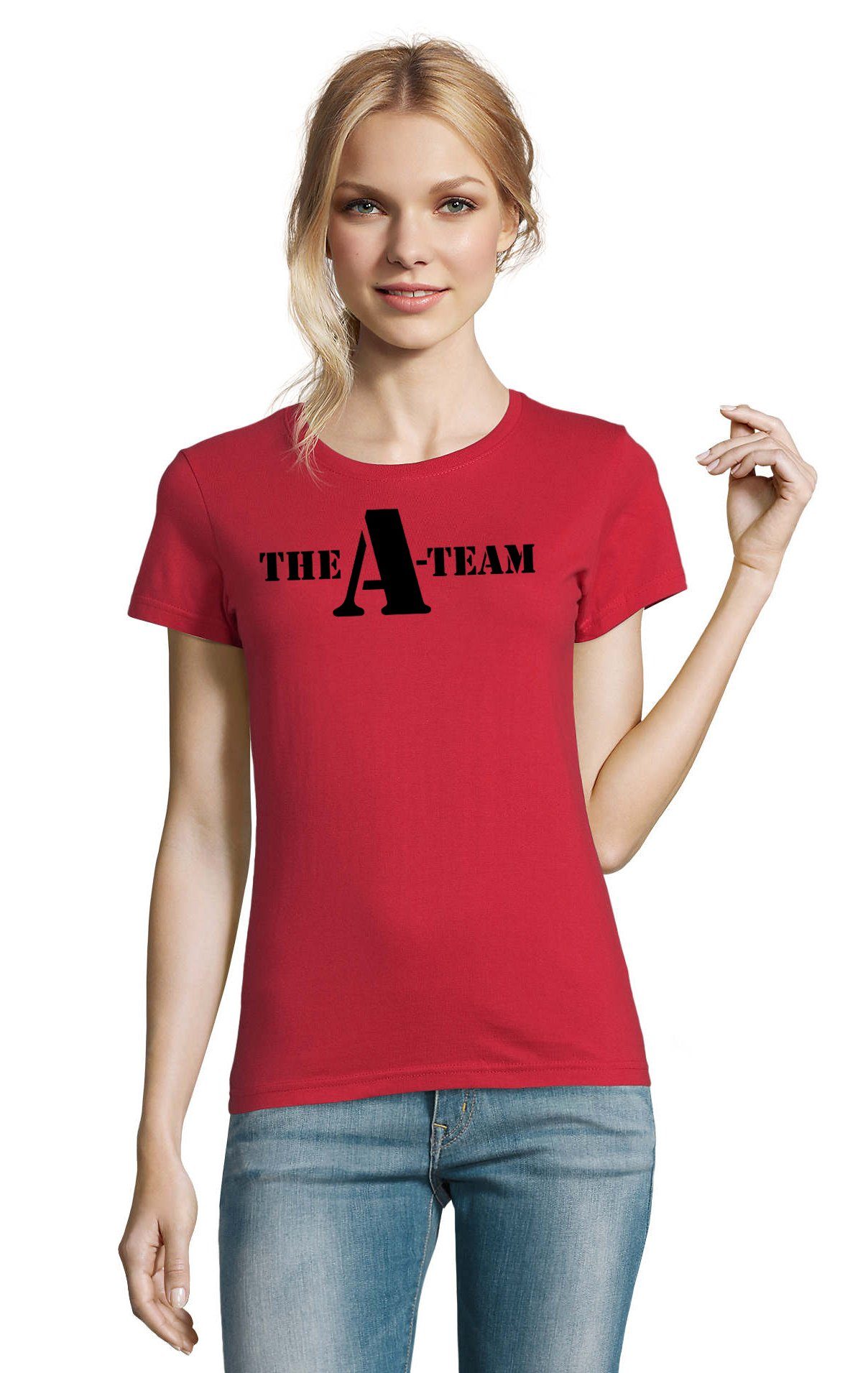Blondie & Brownie T-Shirt Damen A Team Logo Print Van Bus Murdock Hannibal  Serie