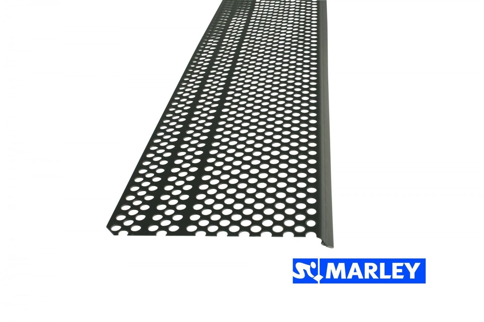 Marley Deutschland GmbH Dachbahn 10 Stück Laubschutzgitter für Dachrinnen, Länge: 1m, Standard RG 150, (10-St), Zuschnitt RG 100 und 125 möglich, schützt die Dachrinne vor Laub