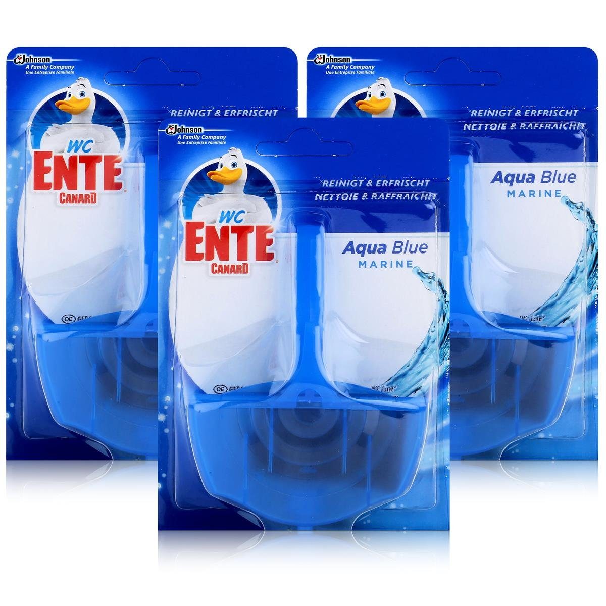 WC Ente Einhänger Aqua Blue 40g WC-Frische (3er Pack) WC-Reiniger