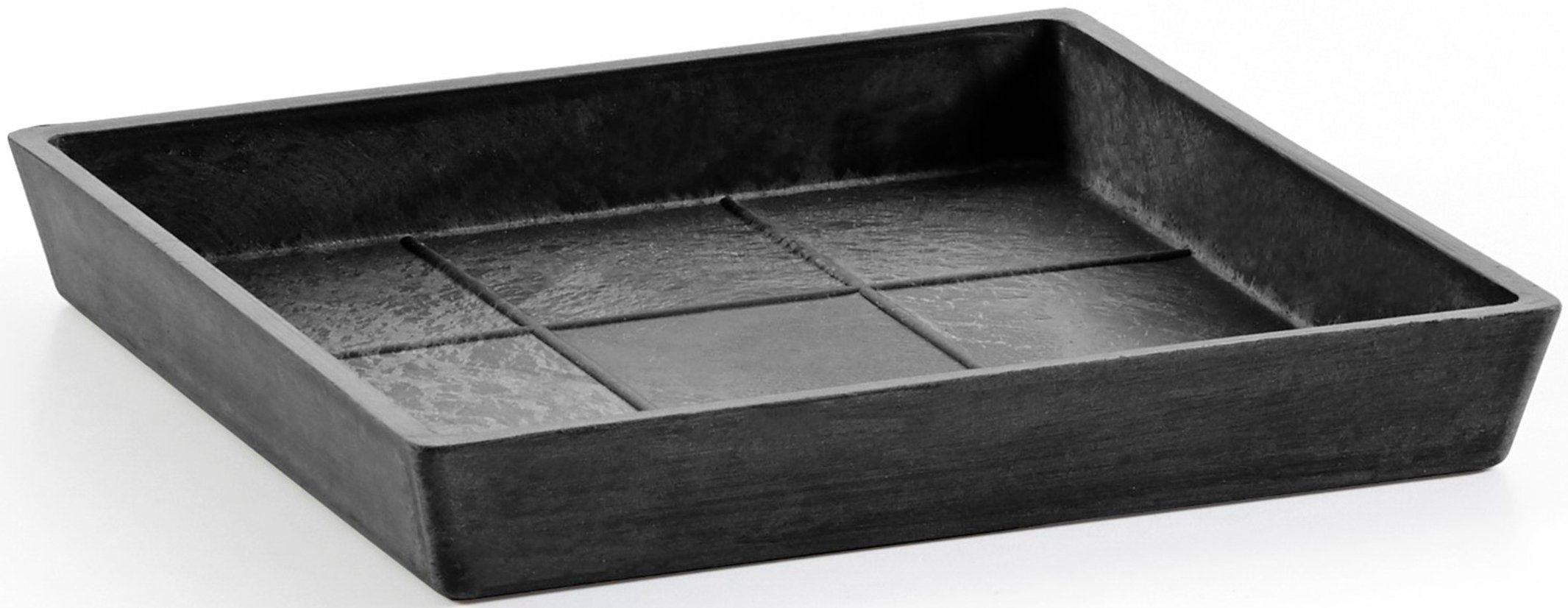 ECOPOTS Подставка Quadratisch 35 Dunkelgrau, Zubehör für Ecopots Pflanzgefäße, für innen und außen: frostsicher, bruchsicher und lichtbeständig