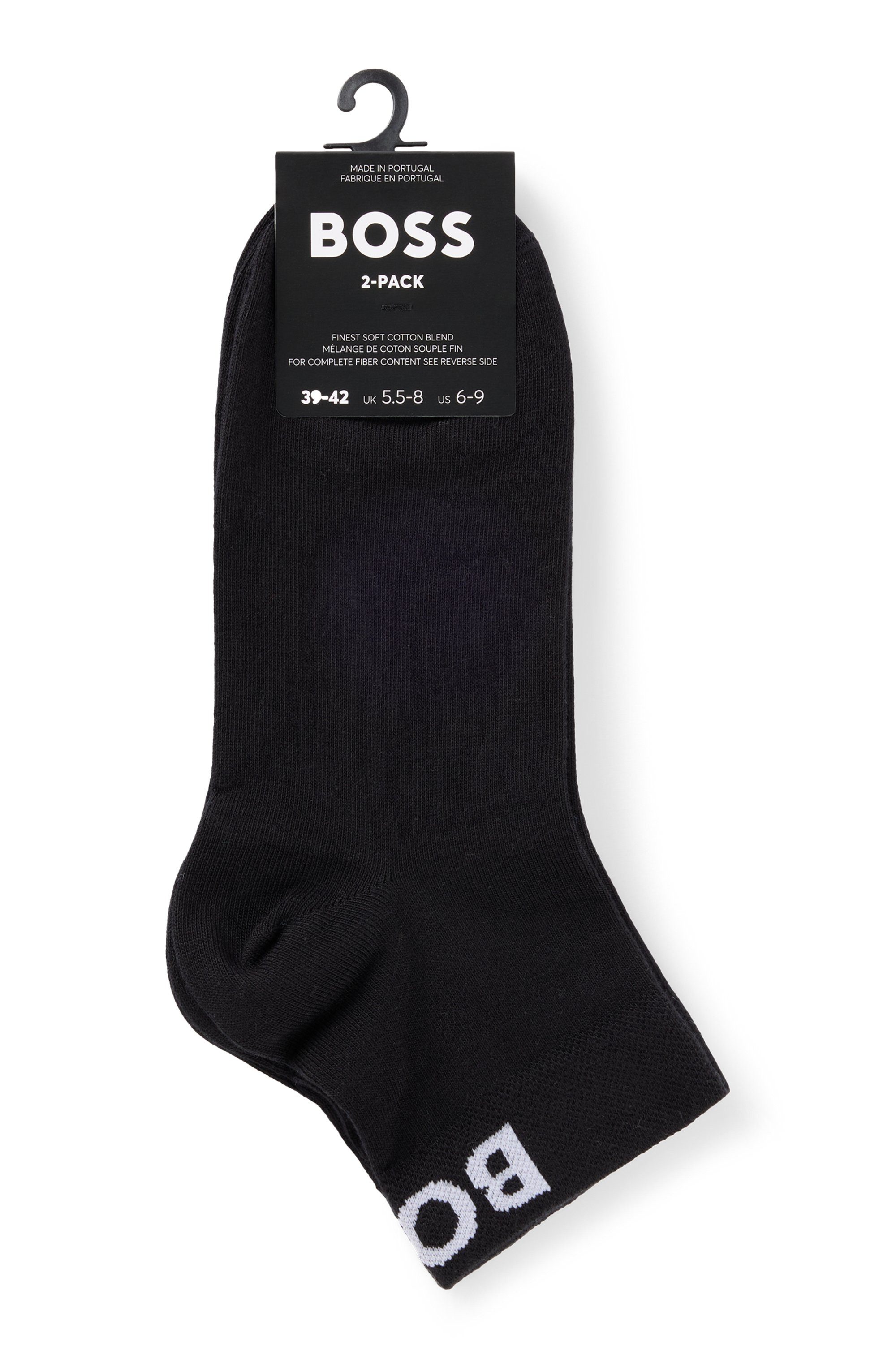 BOSS Freizeitsocken 2P SH Logo CC W (Packung, 2-Paar, 2er) mit eingestrickt günstig online kaufen