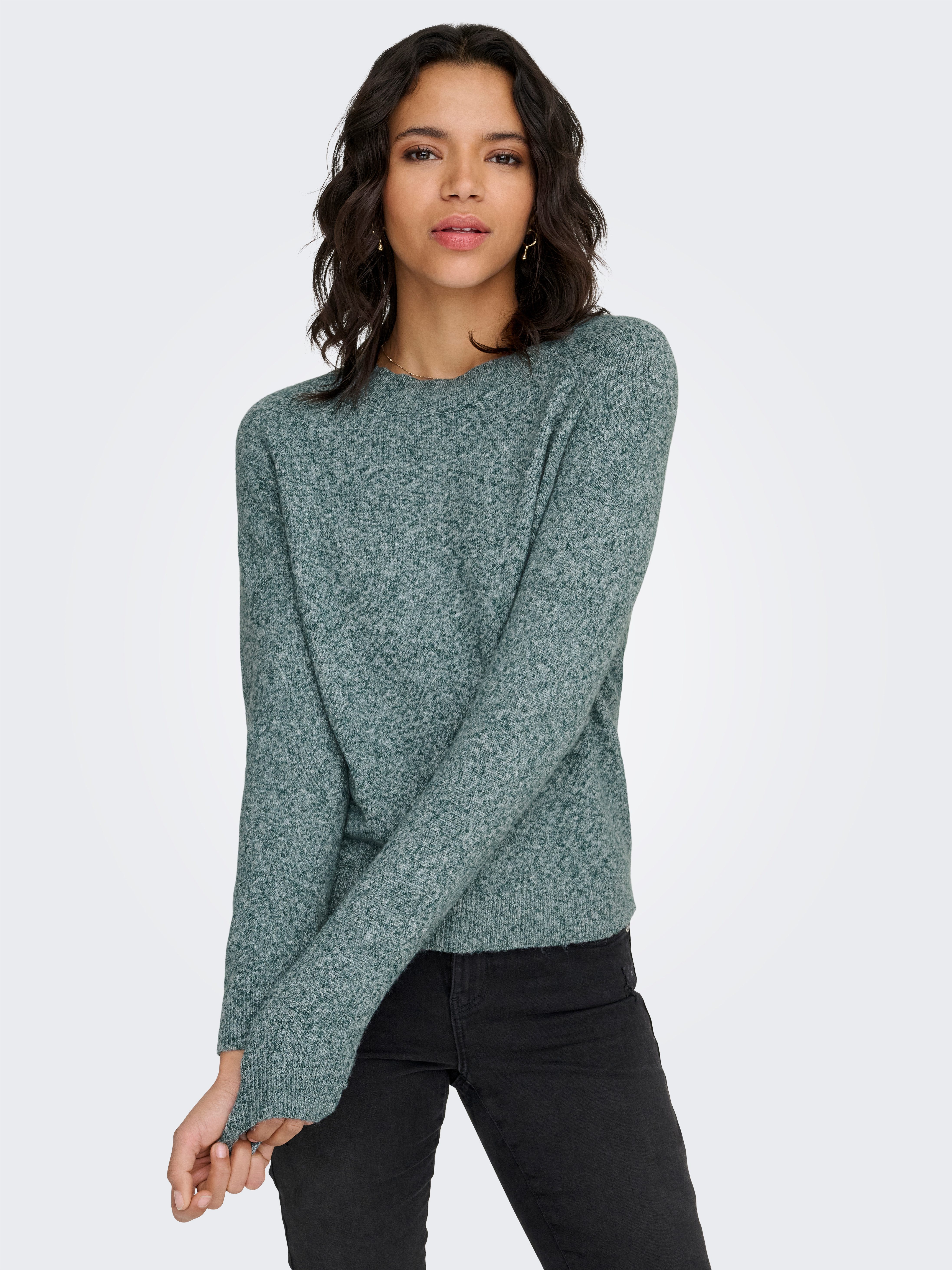 ONLY Rundhalspullover ONLRICA LIFE L/S PULLOVER KNT NOOS günstig online kaufen