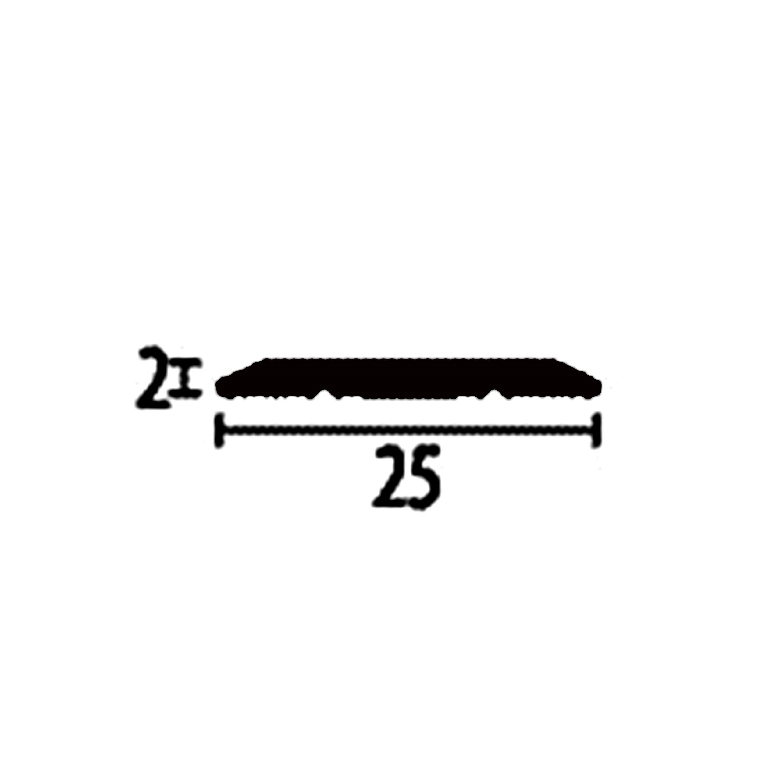 PROVISTON Übergangsprofil Aluminium, 25 x 1000 mm, Schwarz, Übergangsschiene Bodenprofil (1-St)