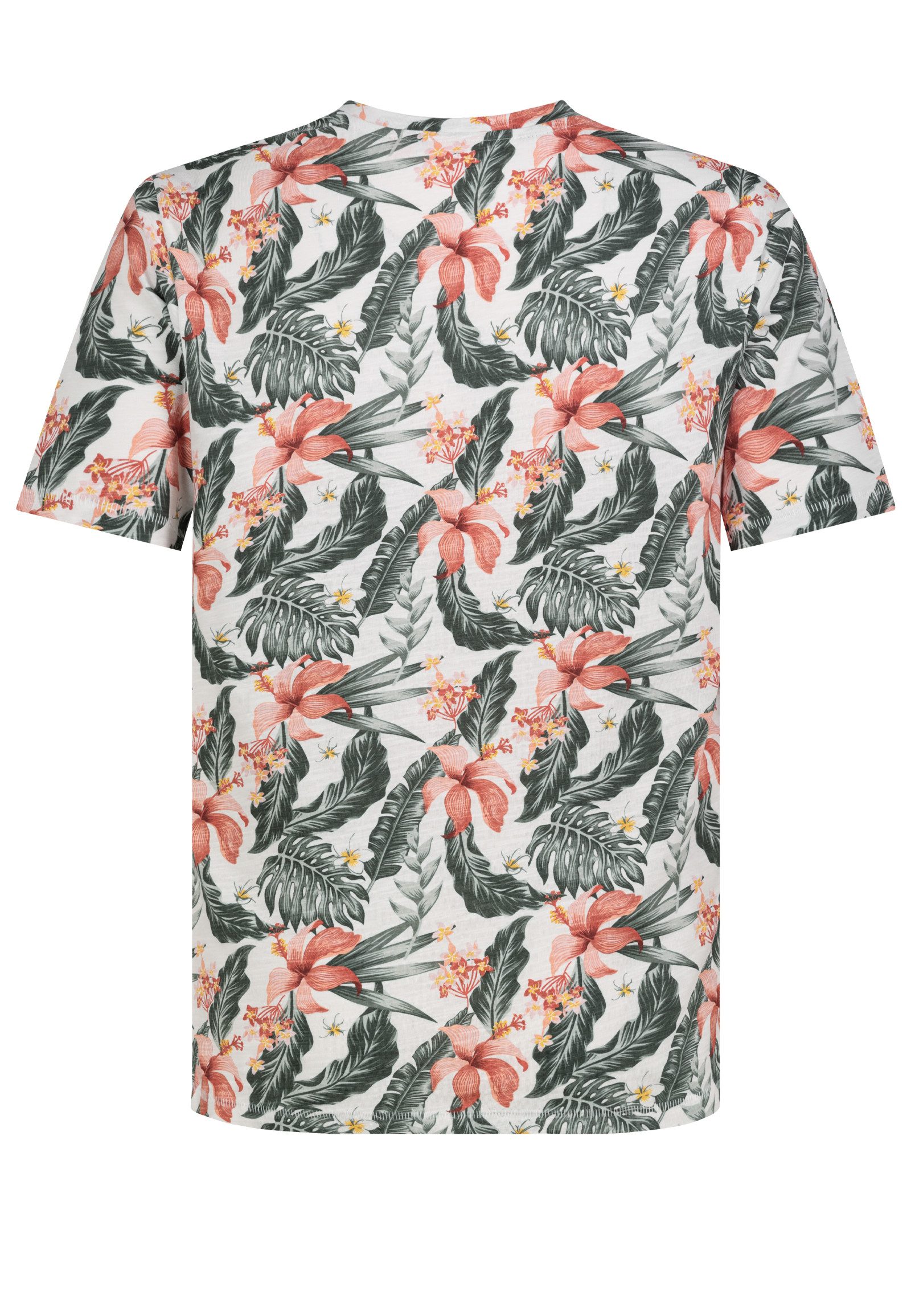 Eight2Nine T-Shirt Komfortabler Rundhalsausschnitt Kurzarm Blumendesign (1-tlg) H16182M22520_S/S Shirts