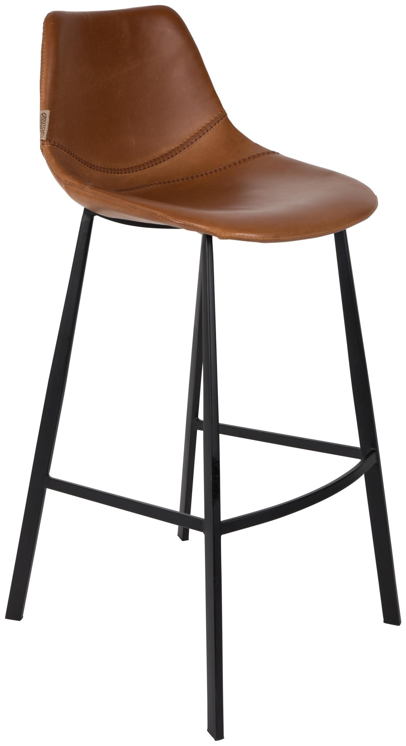 Barhocker Barhocker FRANKY Kunstleder Vintage braun von DutchBone