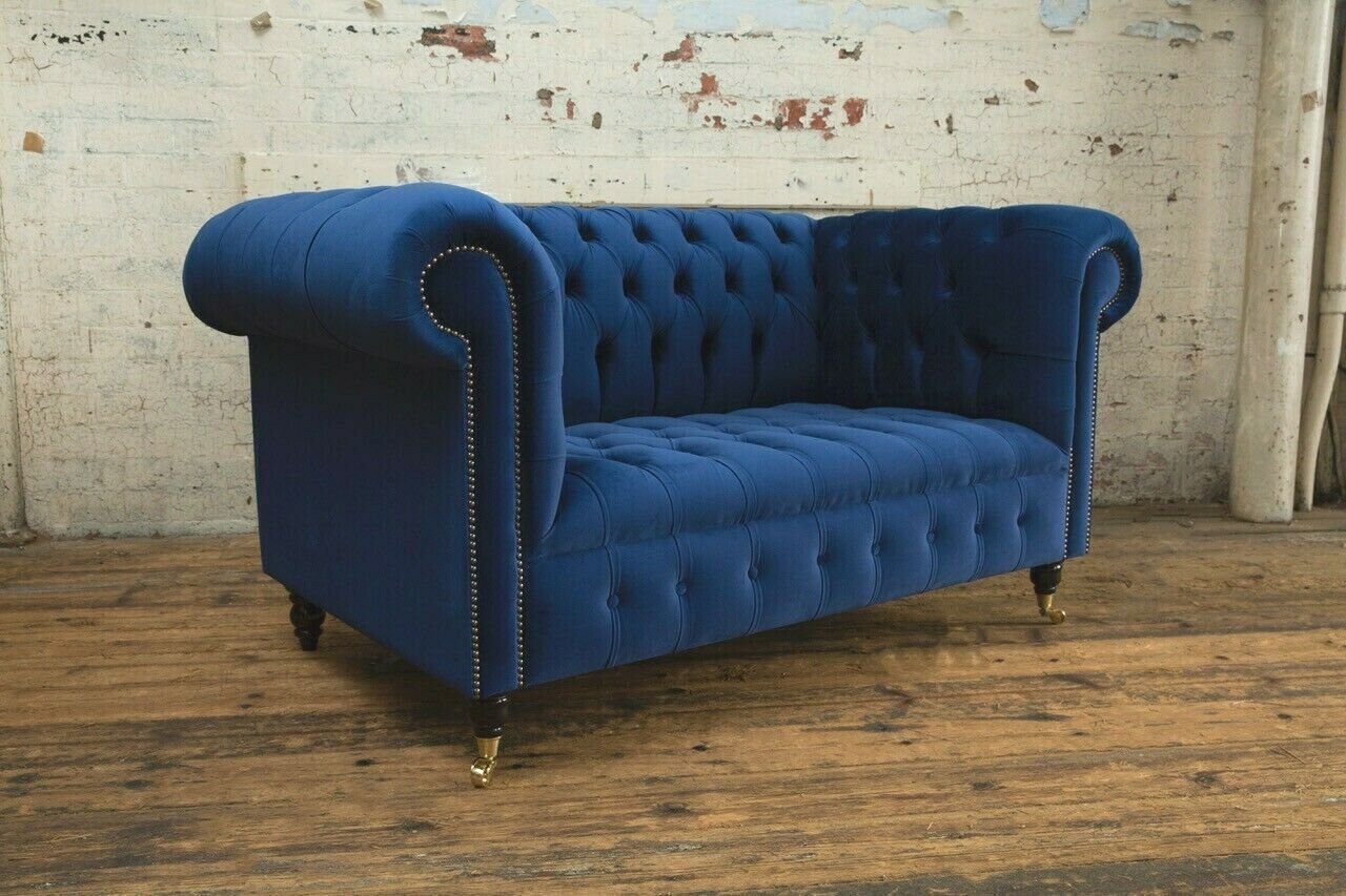 2 Sofa Möbel Sitzer Lounge JVmoebel Chesterfield-Sofa, Couch Polster Design Zweisitzer