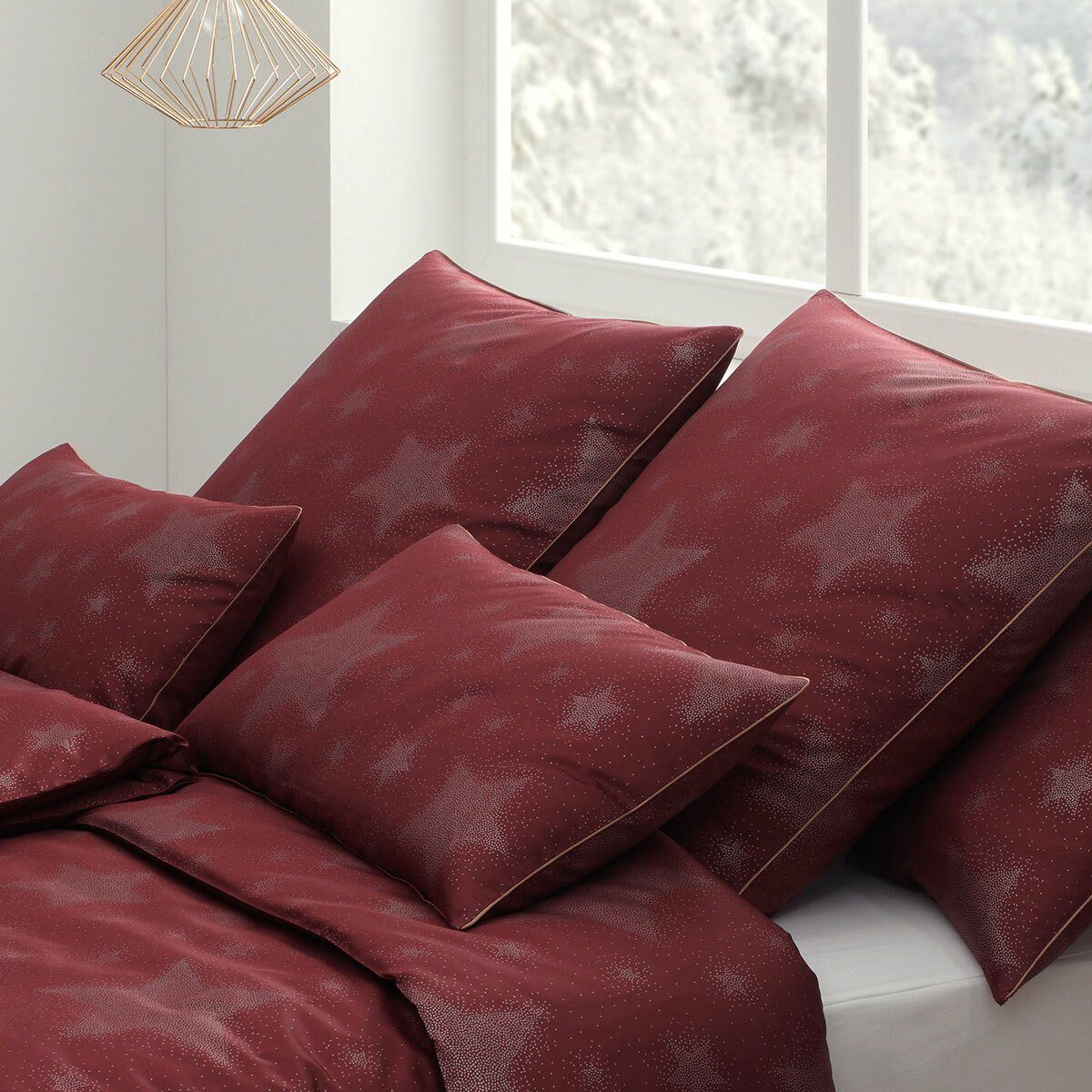 Elegante Bettwäsche Cosmos, Mako Satin, 2 teilig