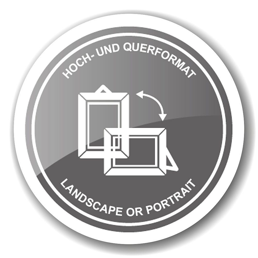 EDZARD Bilderrahmen Matera, versilbert und anlaufgeschützt, für 15x20 cm Foto