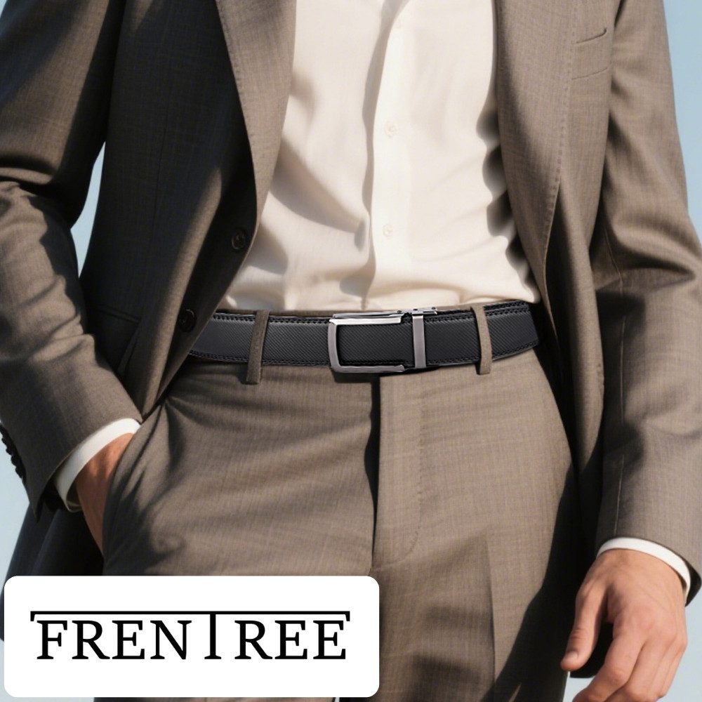 Frentree Ledergürtel mit moderner Schnalle, stilvoller günstig online kaufen
