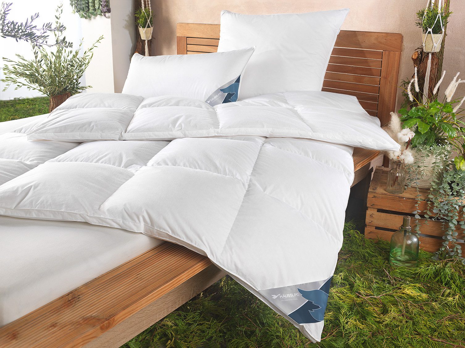 Haeussling Daunenbettdecke GRÖNLAND Made in Green, Füllung: neue, weiße 90% günstig online kaufen