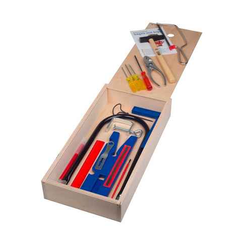 Pebaro Kinder-Werkzeug-Set Qualitäts-Laubsägebox mit Schiebedeckel, 23 Teile, 452