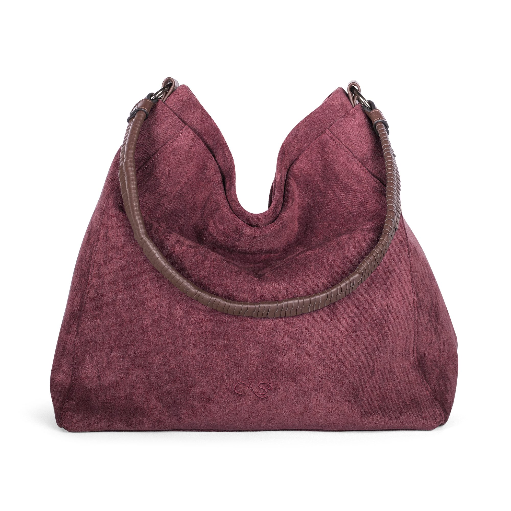 Cas8 Shopper Rike 34850 aus veganem Suede mit viel Platz und viel Funktionalität