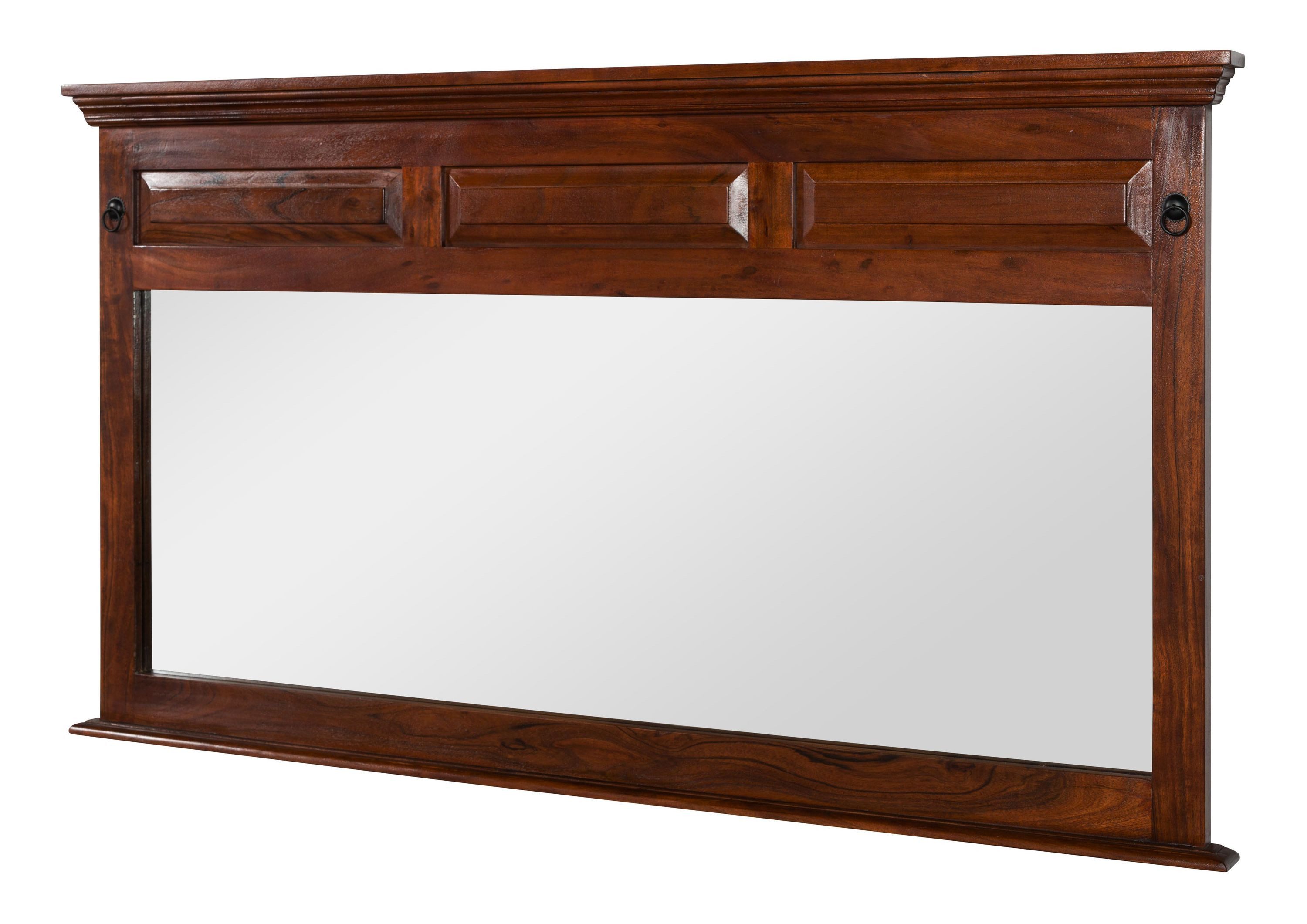 Massivmoebel24 Spiegel (1-St., Spiegel Akazie 160x7x87 nougat lackiert OXFORD #405), Spiegel Akazie 160x7x87 nougat lackiert OXFORD #405