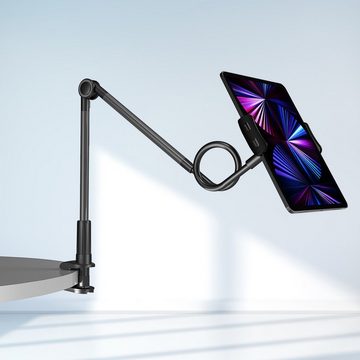 Wozinsky lange flexible Handy- und Tablethalterung Tischhalterung Schwarz Smartphone-Halterung
