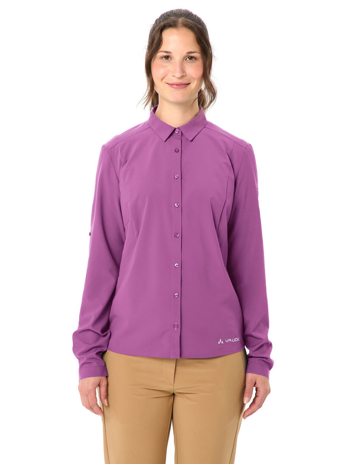 VAUDE Funktionshemd Women's Rosemoor LS Shirt IV (1-tlg) pflegeleichte und schnelltrocknende Bluse