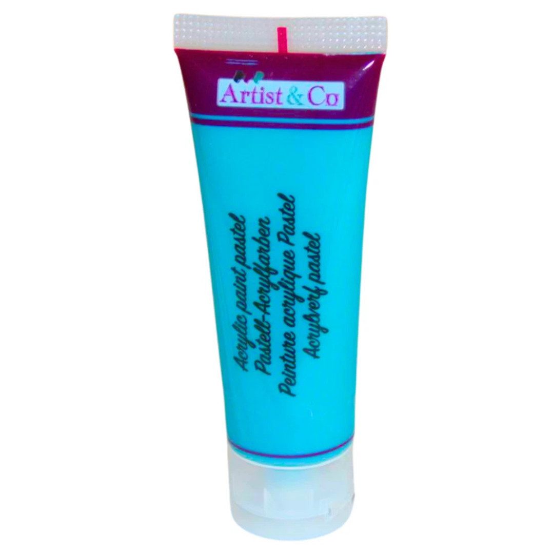 Artist & Co Acrylfarbe Acrylfarben Set 75 ml Pastell Künstlerfarbe Malfarbe Bastelfarbe, Pastellfarben