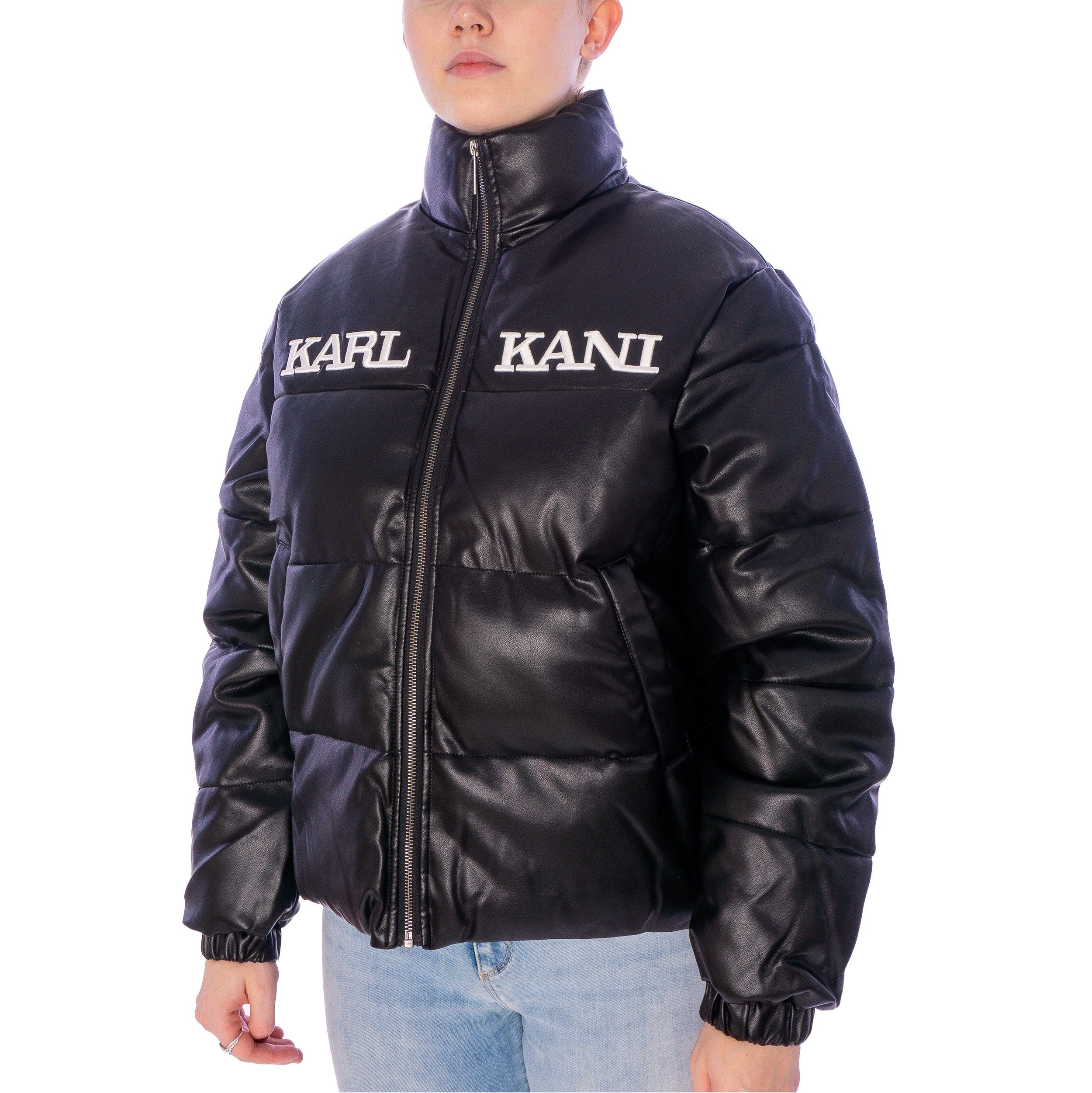 Karl Kani Winterjacke Karl Kani Retro Puffer Cropped Jacke Damen Steppjacke  schwarz (1-St)