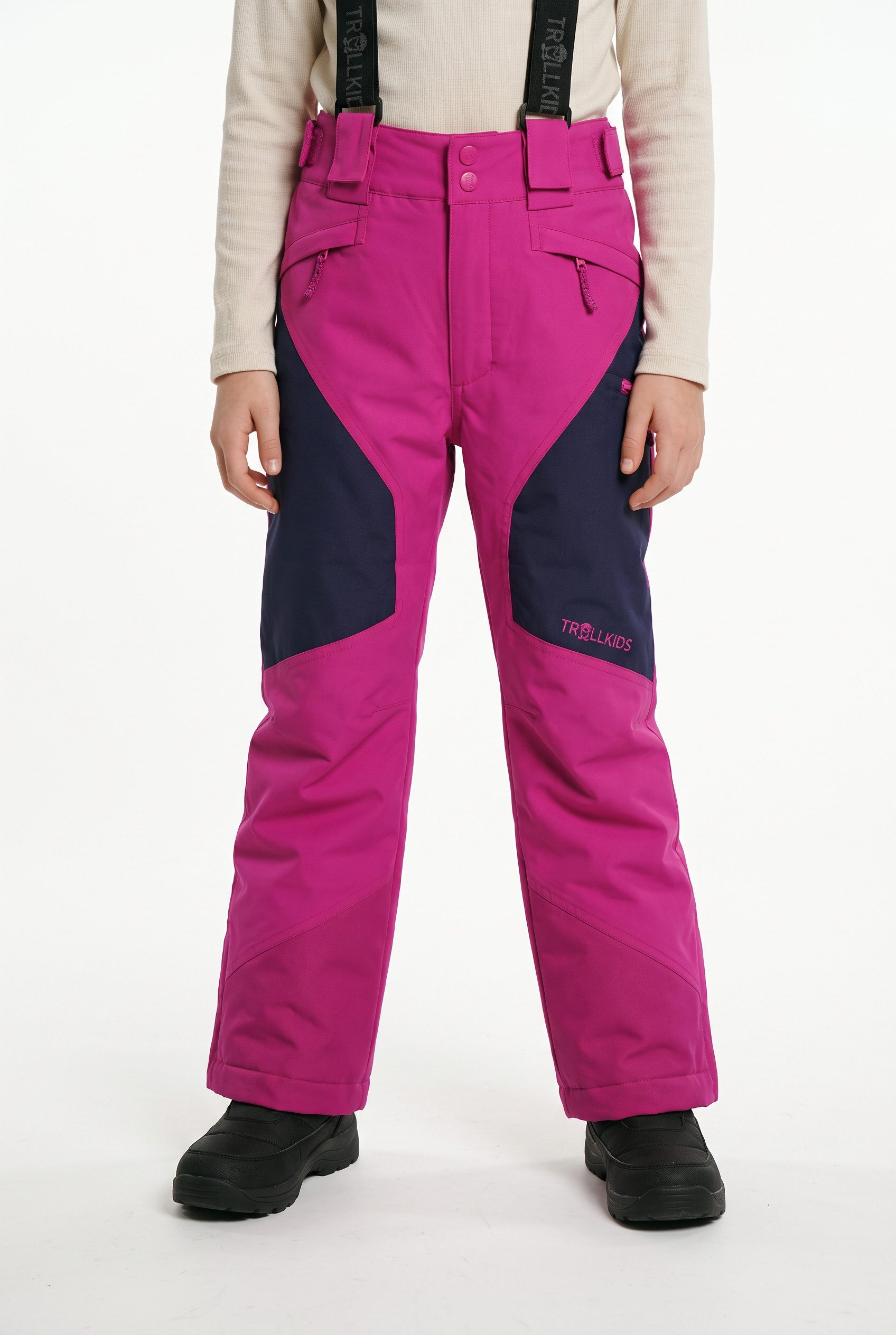 TROLLKIDS Schneehose KIDS KONGSBERG SKI PANT für Kinder, sportlich, aus Polyester, gerade Beinform, pflegeleicht