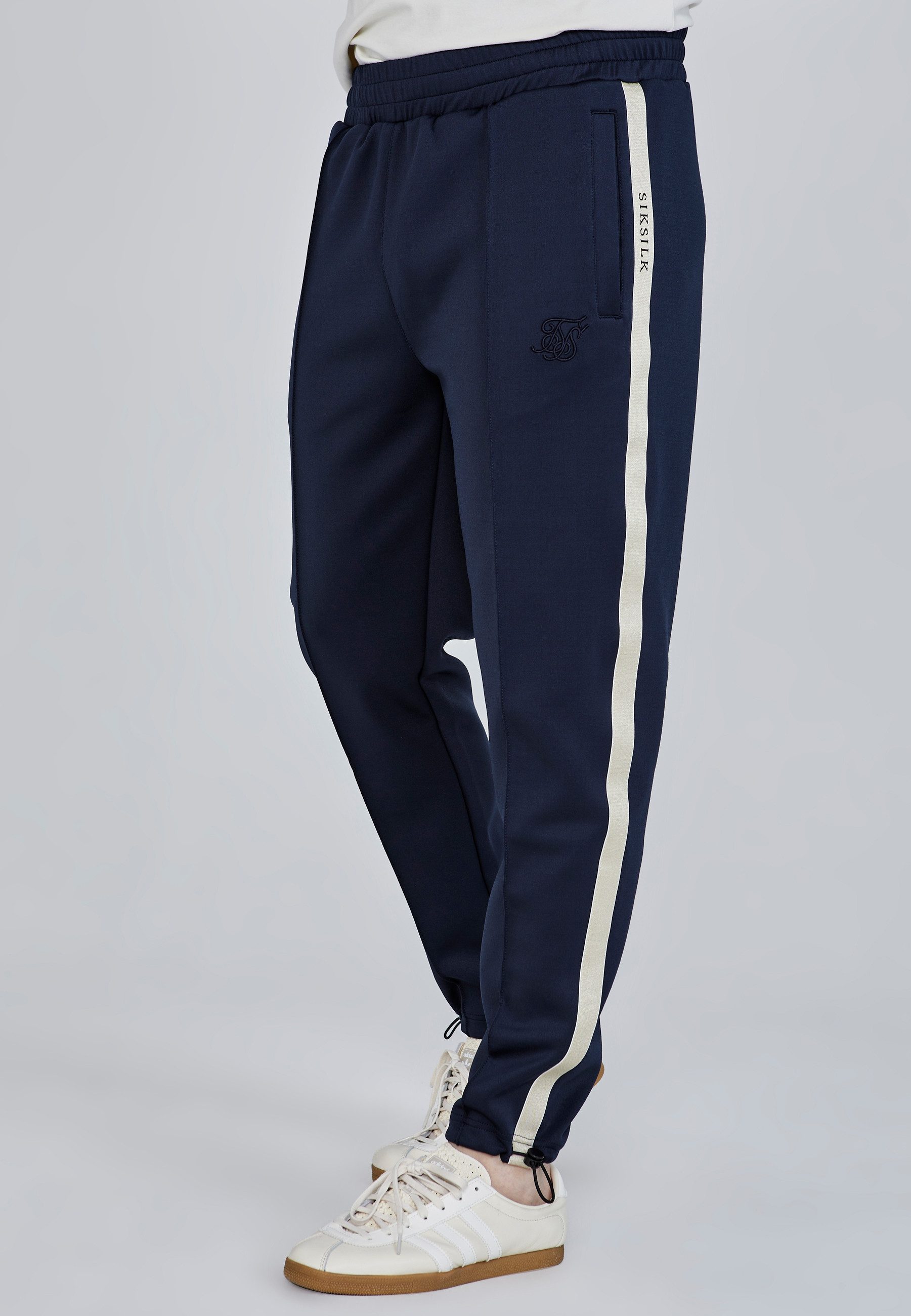 Siksilk Jogger Pants SikSilk Herren Marineblaue Smart Jogginghose günstig online kaufen