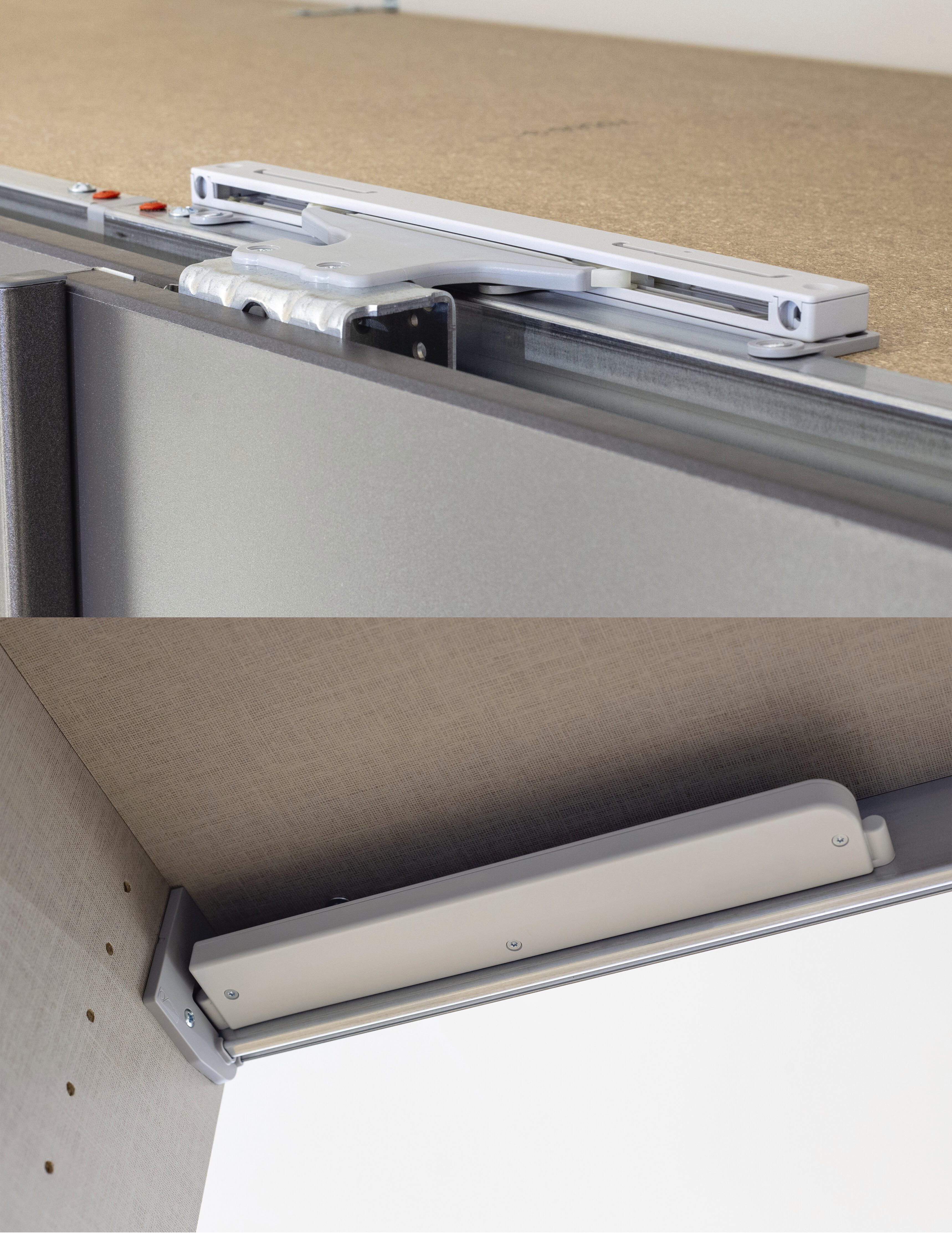 rauch Schwebetürselbsteinzug Zubehör (3 St), 3er-Set für 3-türige Rauch-Schwebetürenschränke ORANGE