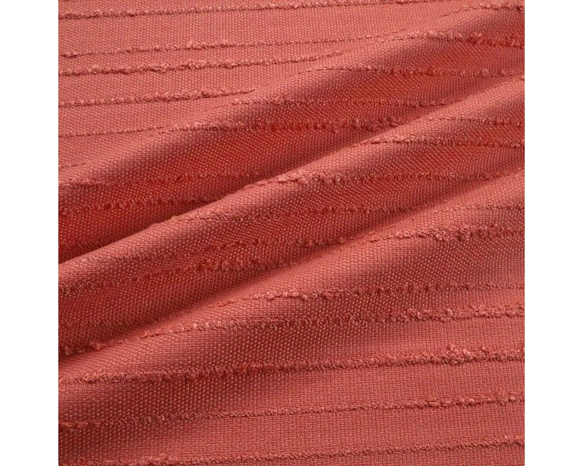 Thumbnail - Stofferia Stoff Outdoorstoff Recycling Jacquard Montalbano Koralle, Breite 140 cm, Meterware