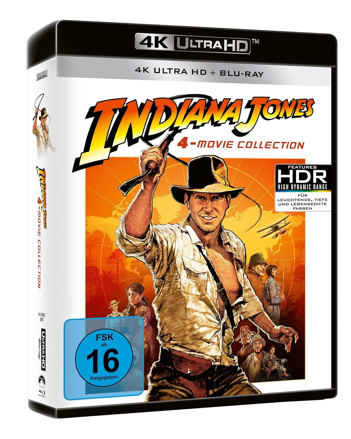 Universal Pictures Blu-ray 4K Ultra HD Indiana Jones - 4-Movie Collection (4k BluRay + BluRay), (4-St., Box-Set), Inkl. BluRay mit Bonusmaterial