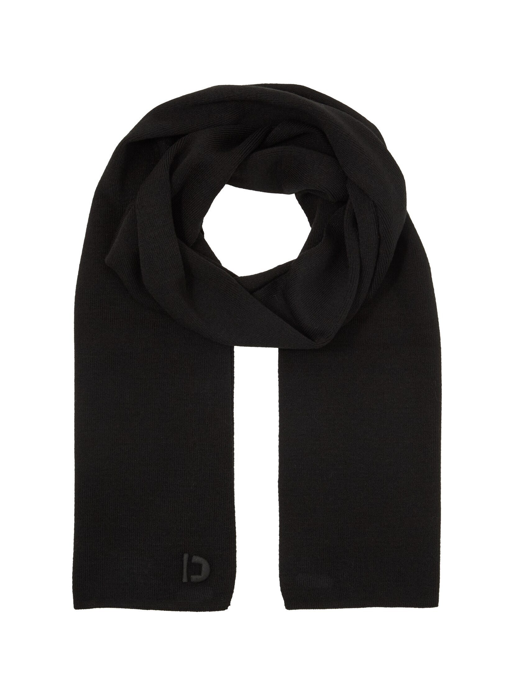 TOM TAILOR Denim Strickschal Accessoire, Basic Schal mit Logo-Stickerei günstig online kaufen