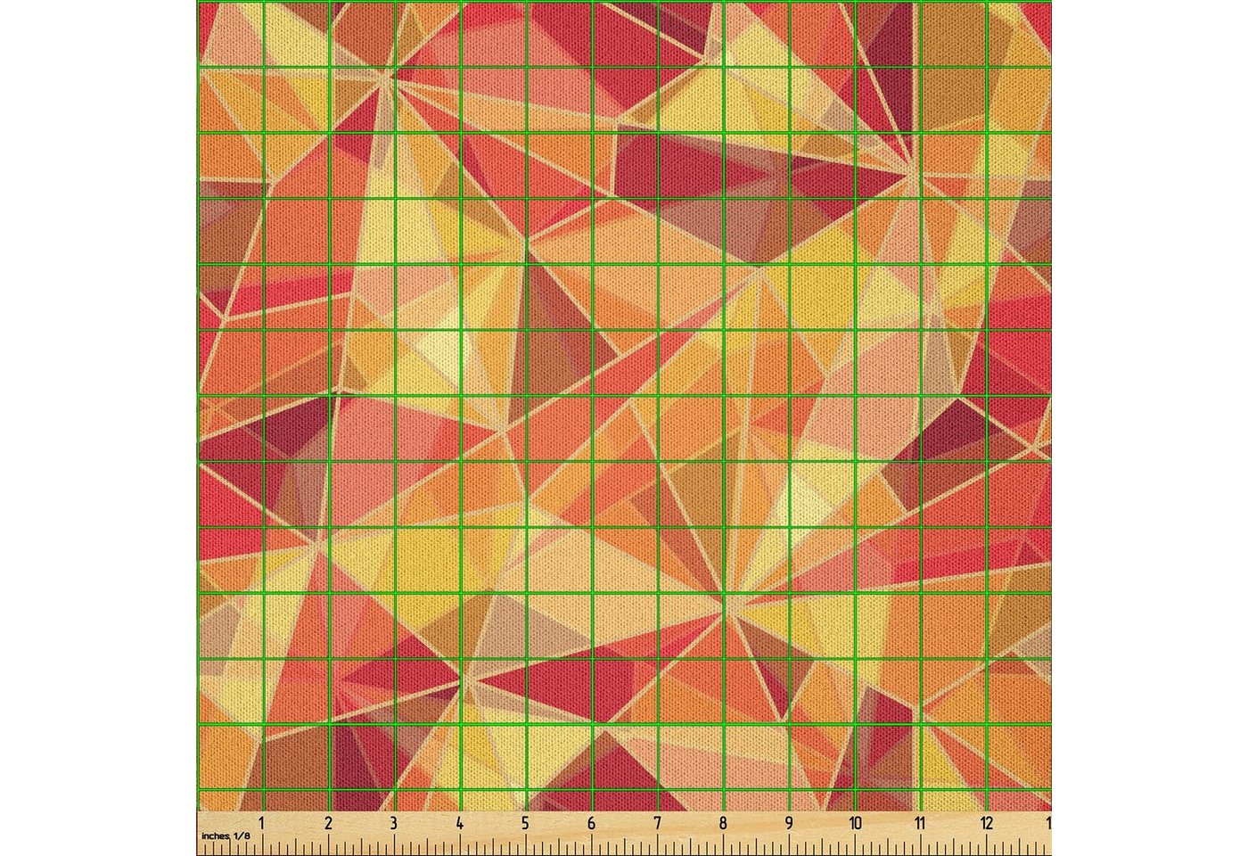 Thumbnail - Abakuhaus Stoff DIY Bastler Stoff für Dekorationszwecke, Geometrisch Mosaik Digital Stil