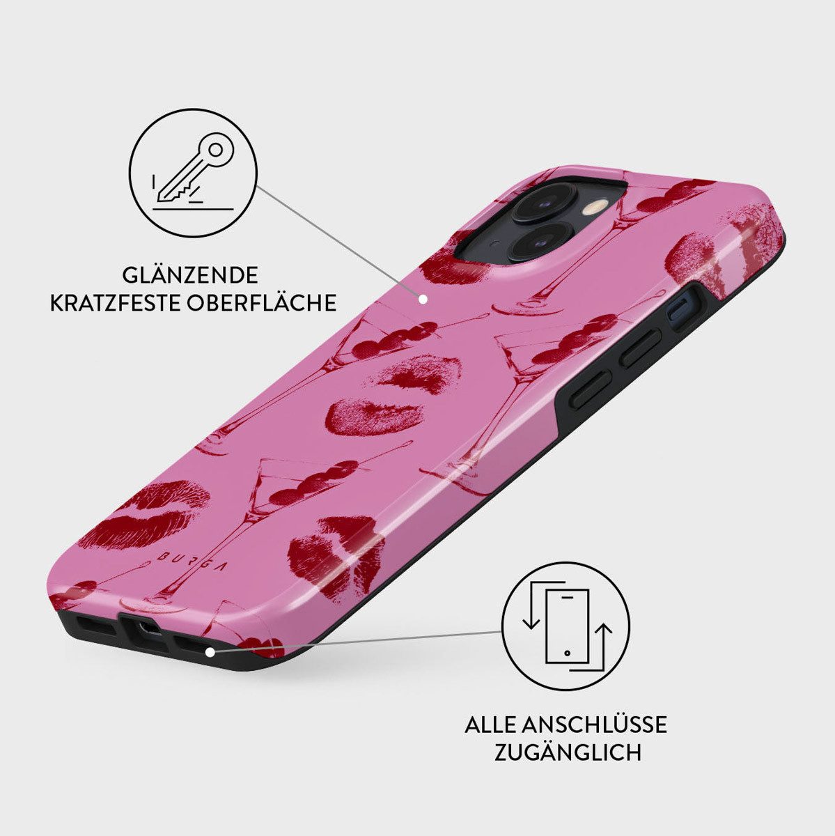 BURGA Backcover Burga Tough Back Cover MagSafe Apple iPhone 15 - Call me