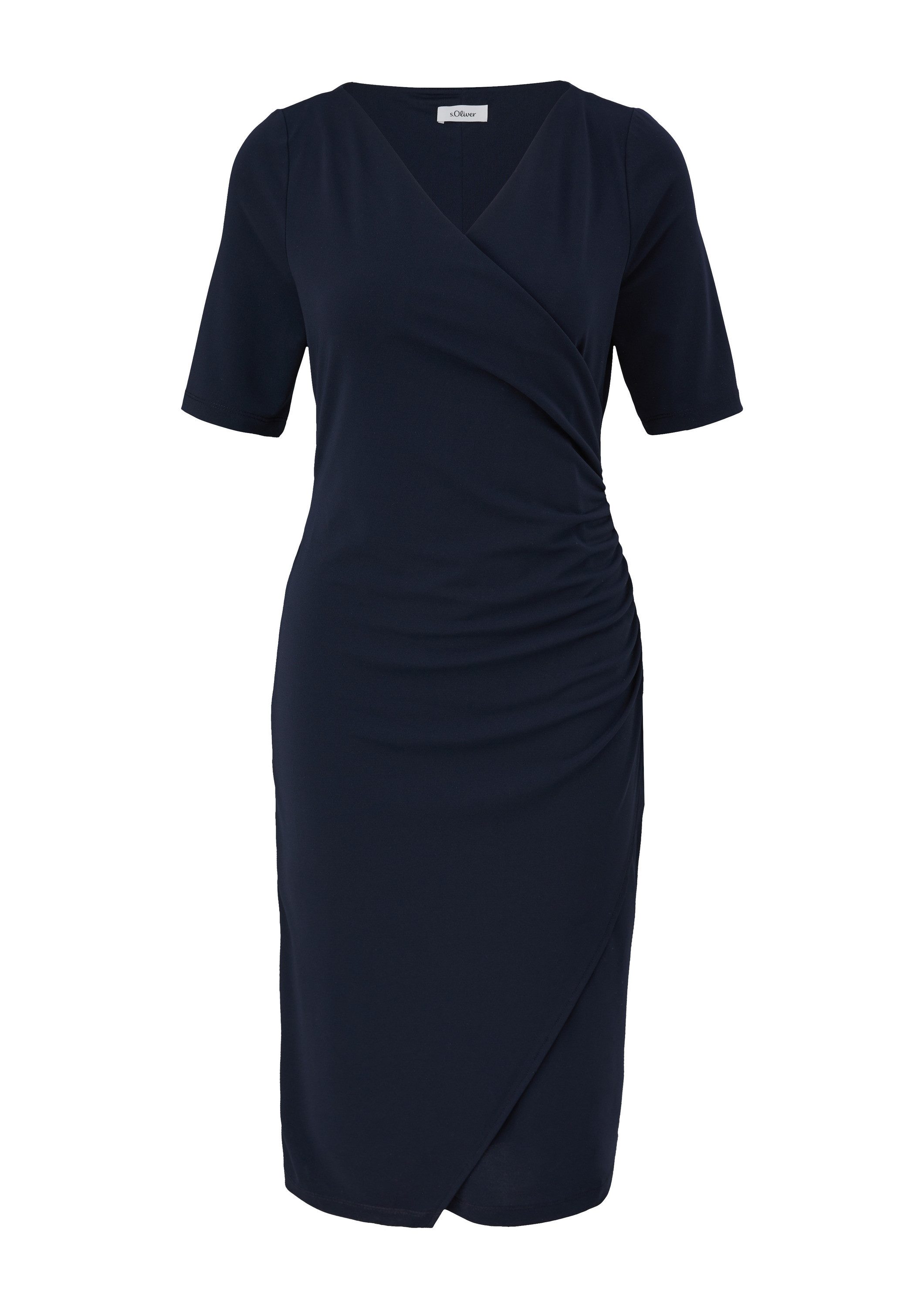 s.Oliver Midikleid Kleid Kleid mit Wickel-Effekt günstig online kaufen