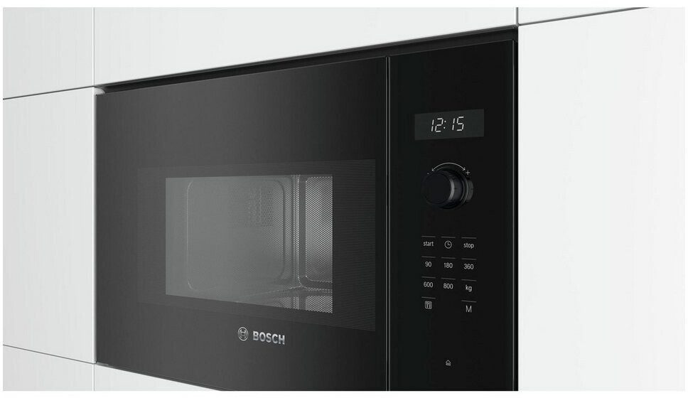 BOSCH Backofen-Set Backofen Pyrolyse mit Mikrowelle Einbau Set -Autark, Schwarz, Neu, mit Teleskopauszug nachrüstbar, Pyrolyse-Selbstreinigung, Pyrolyse-Selbstreinigung, Timer, AutoPilot 10, LED Touch Control